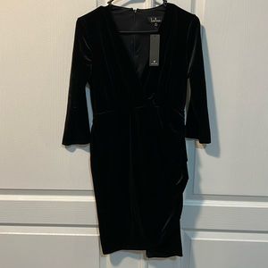 Black Lulus suede dress